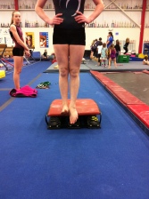 Single Leg Toe Raise on Springboard Front (Harder Due To Depth) - End