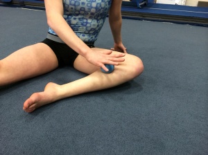 medial Soleus soft tissue release with lacrosse ball 